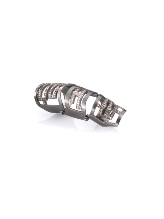 SILVER-MEANDER-RING