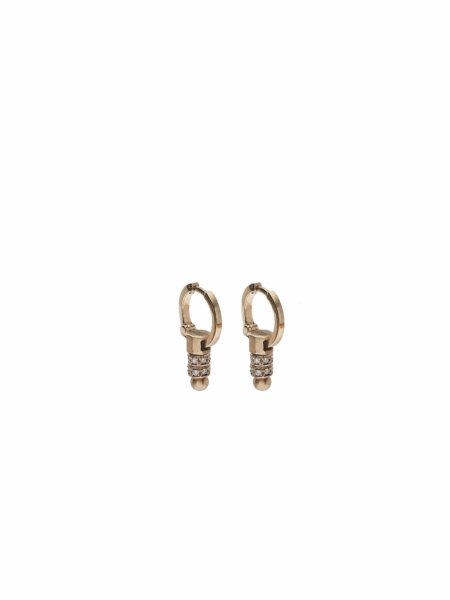 18kt Gold Earrings with Brilliants | Syndesis