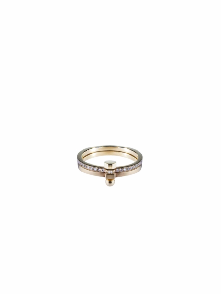 18kt Gold Ring with Brilliants | Syndesis